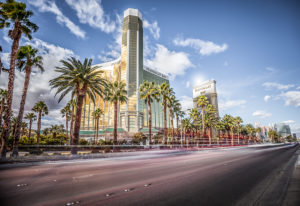 Las Vegas Strip in the evening light Las Vegas Strip in the evening light